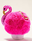Flamingo Pom - Hand Sanitizer Holder